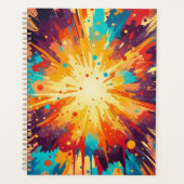 Cosmic Burst Abstract Splatter Art プランナー手帳 (正面)