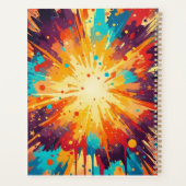 Cosmic Burst Abstract Splatter Art プランナー手帳 (裏面)