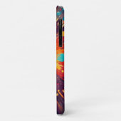 Cosmic Burst Abstract Splatter Art Case-Mate iPhoneケース (裏面/左)