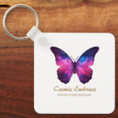 Cosmic Butterfly Galaxy Wings キーホルダー (正面)