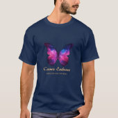 Cosmic Butterfly Galaxy Wings Tシャツ (正面)