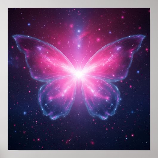 Cosmic Butterfly of Light in a Galactic Dream ポスター (正面)