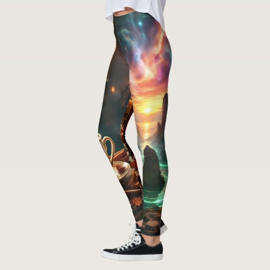 Cosmic Café Leggings Tights レギンス (左)
