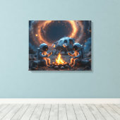 Cosmic Campfire キャンバスプリント (インサイチュ (ウッドフロア))