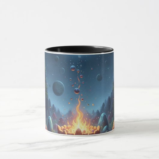 Cosmic Campfire Magic Forest Coffee Mug マグカップ (中央)