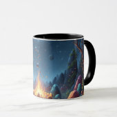 Cosmic Campfire Magic Forest Coffee Mug マグカップ (正面右)
