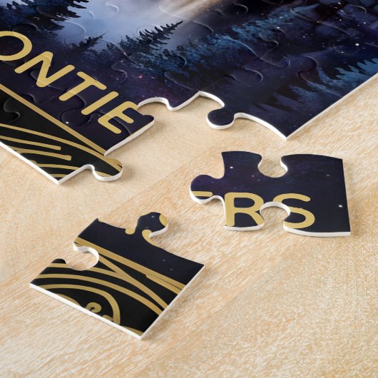 Cosmic Canada Nature Celestial Art ジグソーパズル (側面)