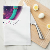 Cosmic Canine Graphic Tee キッチンタオル (四つ折り)