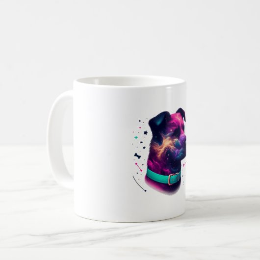 Cosmic Canine Graphic Tee コーヒーマグカップ (正面左)