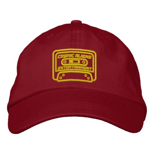 Cosmic Cassette Dad Hat 刺繍入りキャップ (正面)