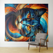 Cosmic Cat：デジタル鮮やか最高傑作 タペストリー (インサイチュ(横))