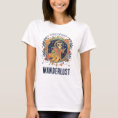 Cosmic Cat Astronaut Space Explorer Wanderlust Tシャツ (正面)