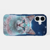 Cosmic Cat Constellation Galaxy Phone Case iPhone 16ケース (裏面横)