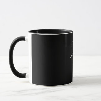 Cosmic Cat Minimalist Line Art Coffee Mug マグカップ