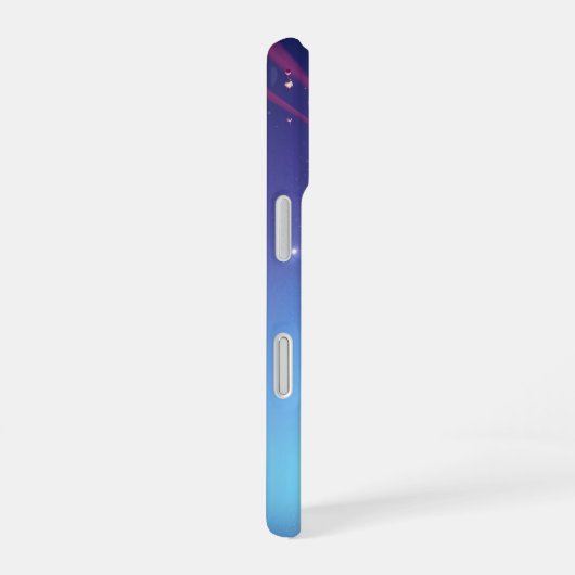 Cosmic Cherry Phone Case - Celestial Light Burst iPhone 16ケース (右側面)