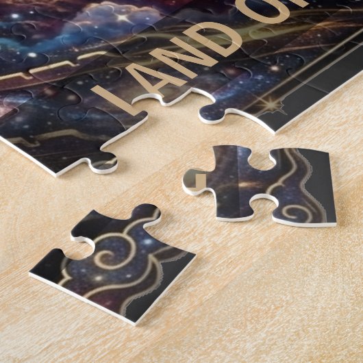 Cosmic China Dragon Great Wall ジグソーパズル (側面)