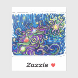 Cosmic Christmas Tree シール