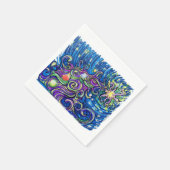 Cosmic Christmas Tree スタンダードカクテルナプキン (角)