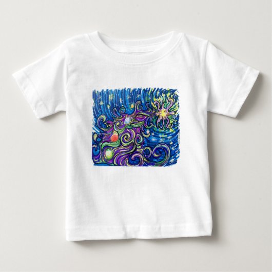Cosmic Christmas Tree ベビーTシャツ (正面)
