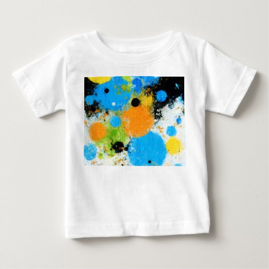 Cosmic Chromatic Splatter: Abstract Orbit ベビーTシャツ (正面)