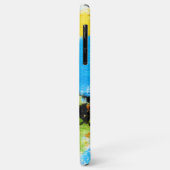 Cosmic Chromatic Splatter: Abstract Orbit Case-Mate iPhoneケース (裏面/左)