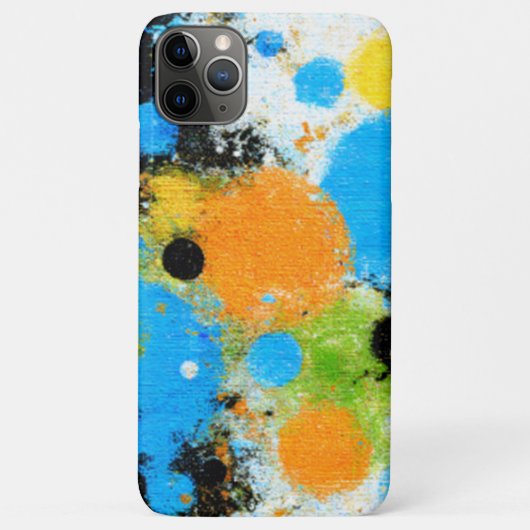 Cosmic Chromatic Splatter: Abstract Orbit Case-Mate iPhoneケース (裏面)