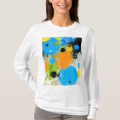 Cosmic Chromatic Splatter: Abstract Orbit Tシャツ (正面)