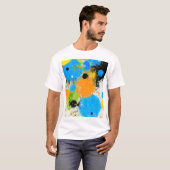 Cosmic Chromatic Splatter: Abstract Orbit Tシャツ (正面フル)