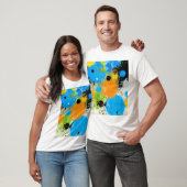Cosmic Chromatic Splatter: Abstract Orbit Tシャツ (ユニセックス)