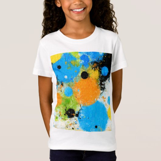 Cosmic Chromatic Splatter: Abstract Orbit Tシャツ (正面)