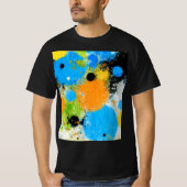 Cosmic Chromatic Splatter: Abstract Orbit Tシャツ (正面)