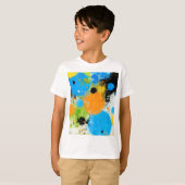 Cosmic Chromatic Splatter: Abstract Orbit Tシャツ (正面フル)