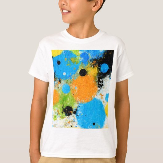 Cosmic Chromatic Splatter: Abstract Orbit Tシャツ (正面)