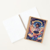 Cosmic Chronicles Astronaut Anime Girl Journal ノートブック (内部)