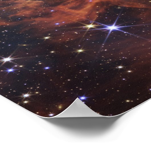 Cosmic Cliffs Carina Nebula James Webb Telescope ポスター (角)