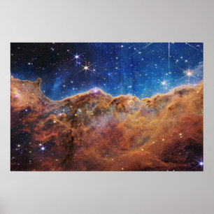 Cosmic Cliffs Carina Nebula James Webb Telescope ポスター
