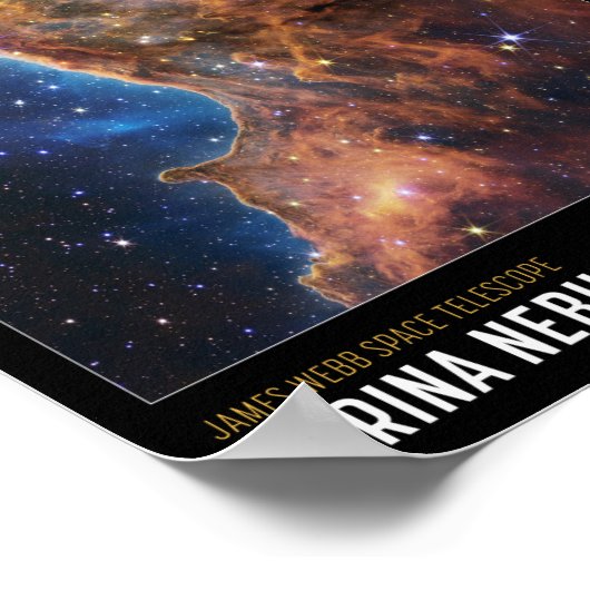 Cosmic Cliffs James Webb  NASA Space Educational ポスター (角)