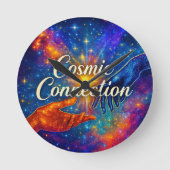 🪐 Cosmic Connection Decorative Clock ラウンド壁時計 (正面)