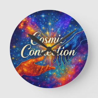 🪐 Cosmic Connection Decorative Clock ラウンド壁時計