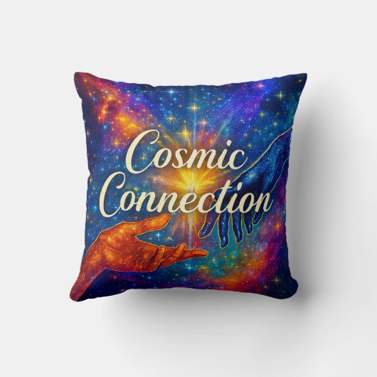🪐 Cosmic Connection Decorative Pillow クッション (裏面)