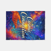 🪐 Cosmic Connection Fleece Blanket 30x40 フリースブランケット (正面(横))