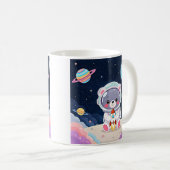 Cosmic Cuddle Astronaut Bear コーヒーマグカップ (正面右)