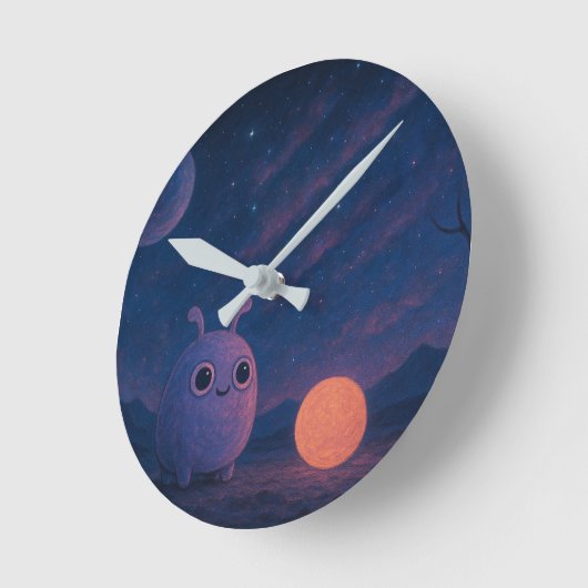Cosmic Cutie Wall Clock ラウンド壁時計 (傾斜)