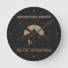 Cosmic Dad & Me Adventure ラウンド壁時計