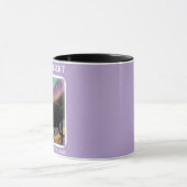 Cosmic Desert Aurora • Retro Western Night Sky マグカップ (中央)