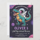 Cosmic Dino Adventure Party 招待状 (正面)