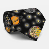 Cosmic doodle black ネクタイ (ロール)