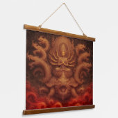 Cosmic Dragon 吊り下げ型タペストリー (傾斜あり)