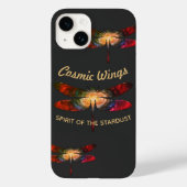 Cosmic Dragonfly • Galaxy Wings & Nebula Trails Case-Mate iPhoneケース (裏面)