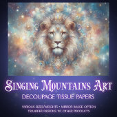 Cosmic Dreamscape Lion King Craft Decoupage 薄葉紙